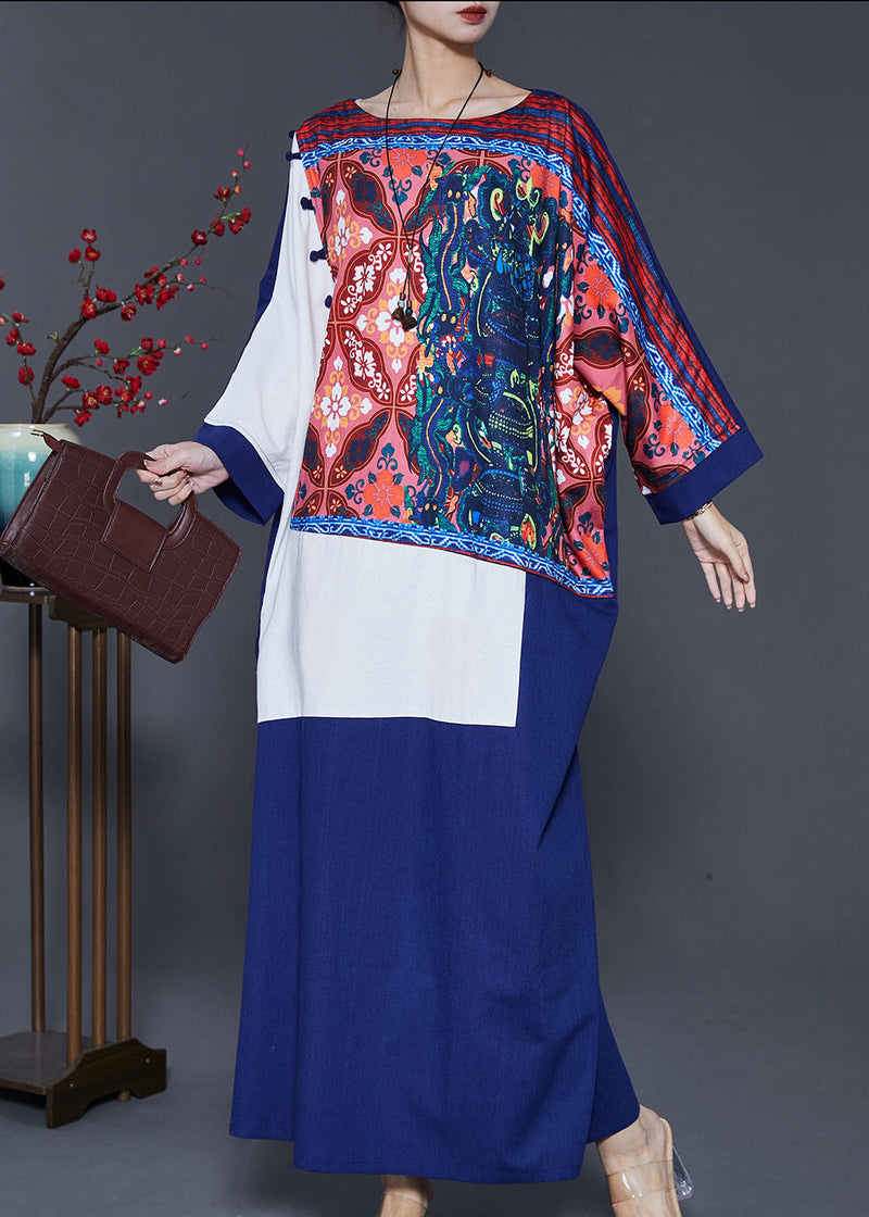 Style Original Design Patchwork Cotton Dresses Spring