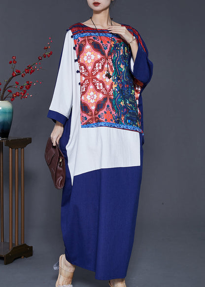 Style Original Design Patchwork Cotton Dresses Spring