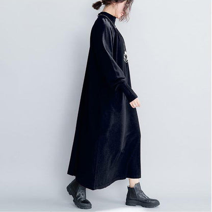 High Neck Knitted Maxi Dresses Clothes