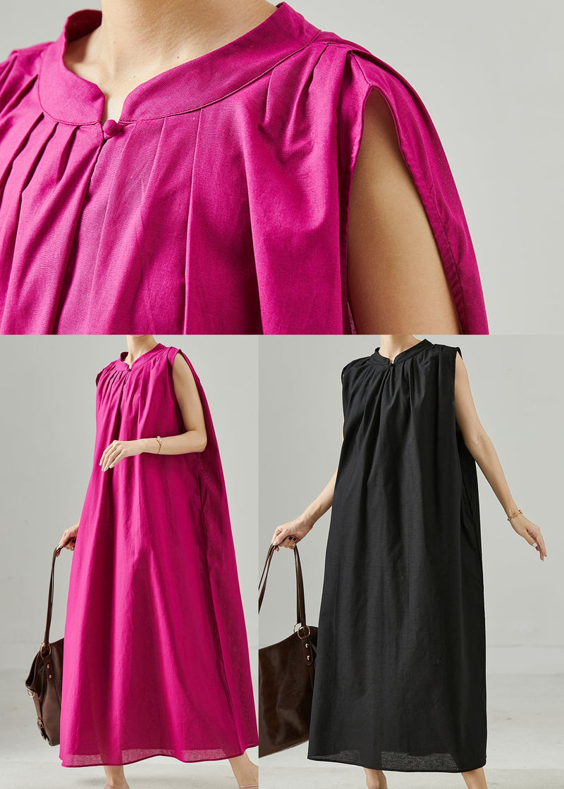 Rose Oversized Linen Party Dress Summer