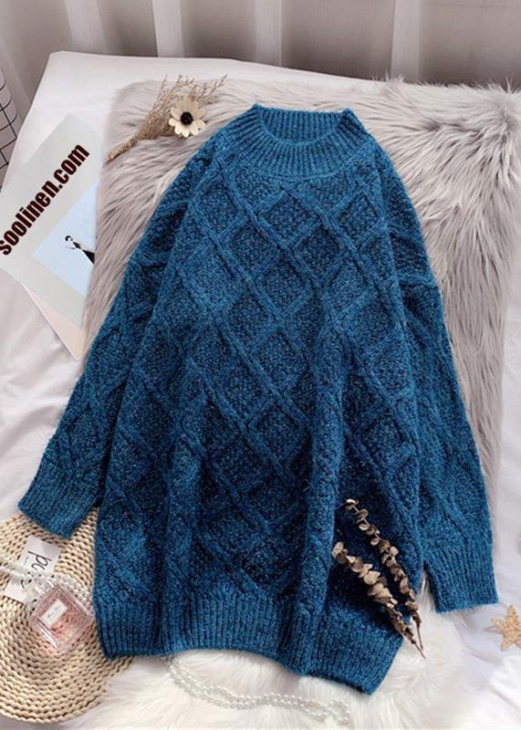 O Neck Thick Sweater Weather Green Fuzzy Knit Dress