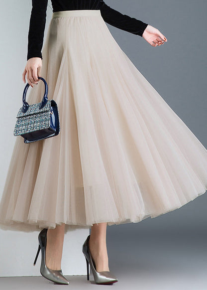 Fine Pleated Fall Winter Tulle Skirts