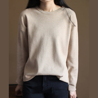 Fine Nude Knit Sweaters Casualsweaters New Knit Top Rabbit Fur