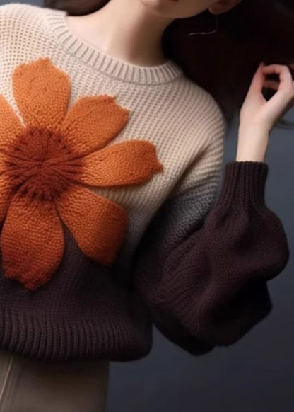 Gradient Color Cozy Knit Pullover Sweaters Spring