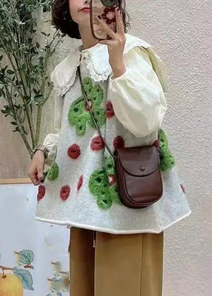 Grey O Neck Cozy Cotton Knit Waistcoat Sleeveless