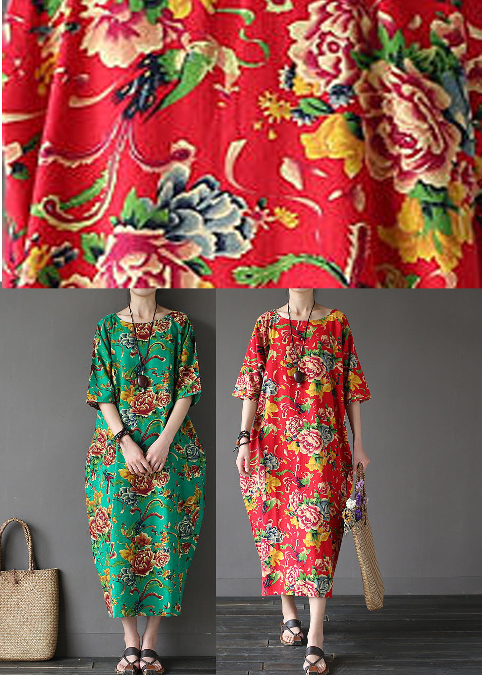 Green Maxi Dress Short Sleeve