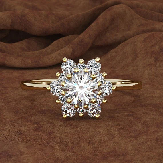 Delicate Artisan Gold Ring