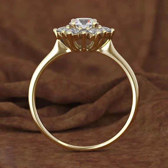 Delicate Artisan Gold Ring
