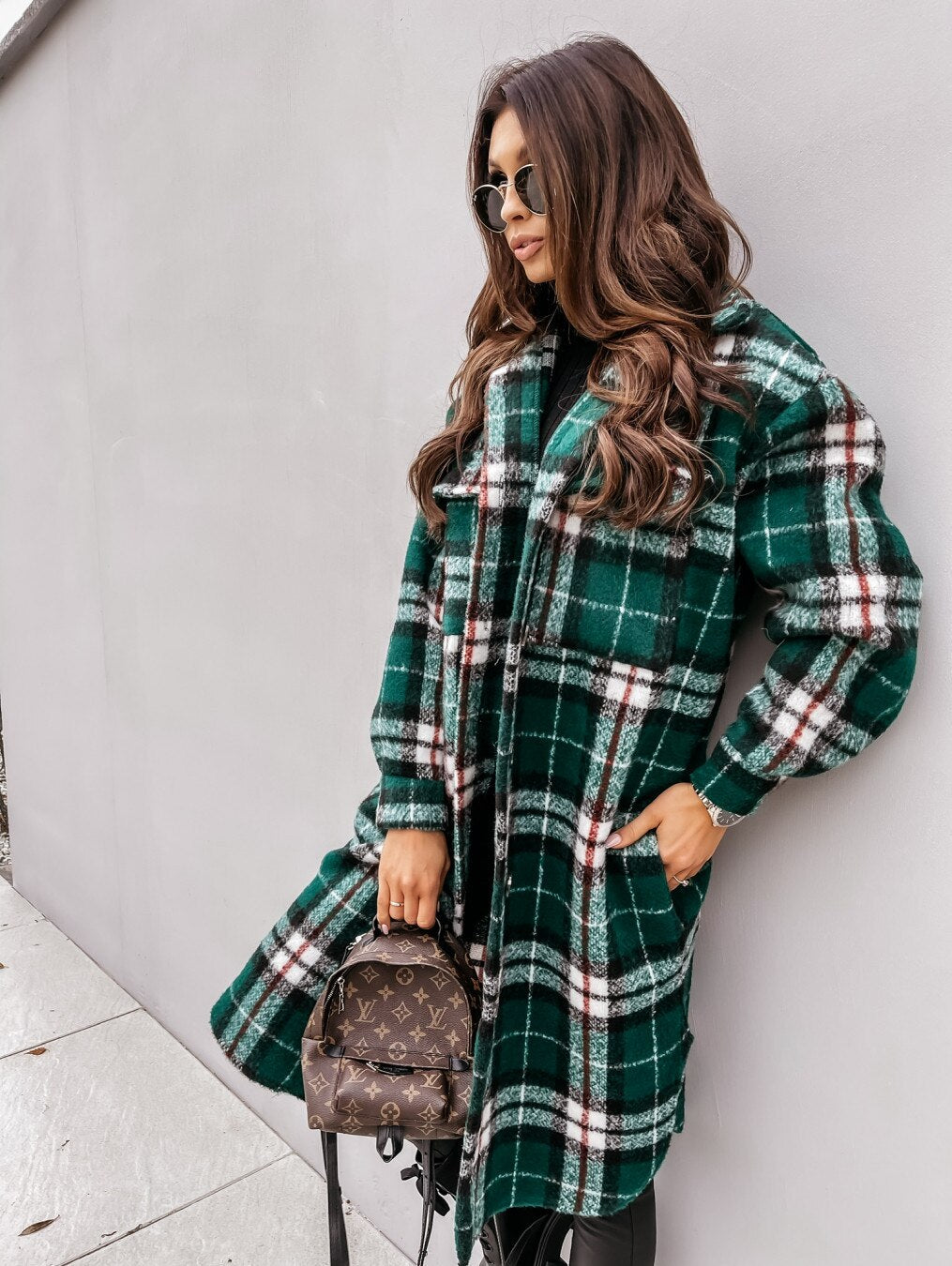 JO | Long Plaid Jacket™: For women