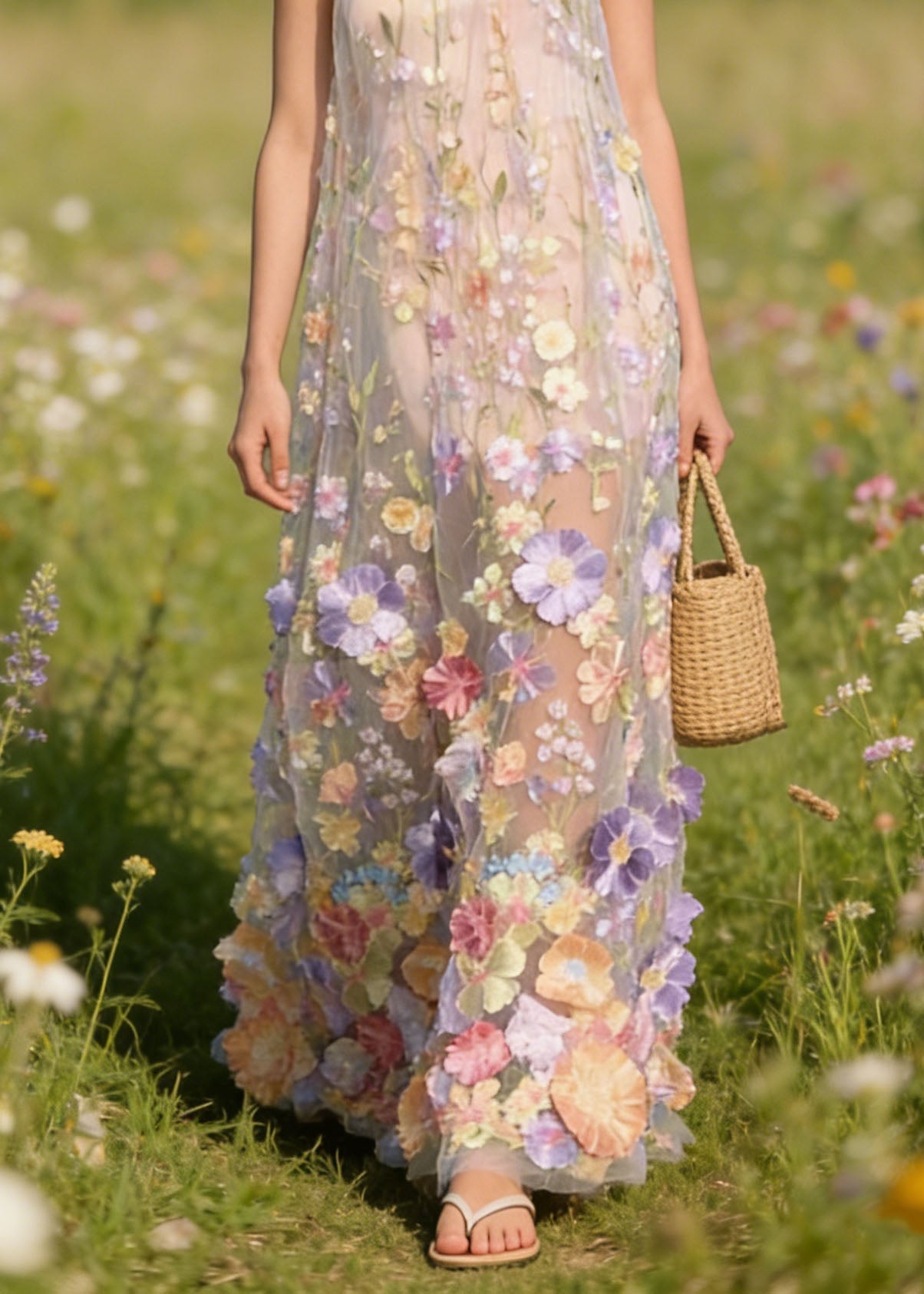 Handmade Tulle Spaghetti Strap Dress Dresses Summer