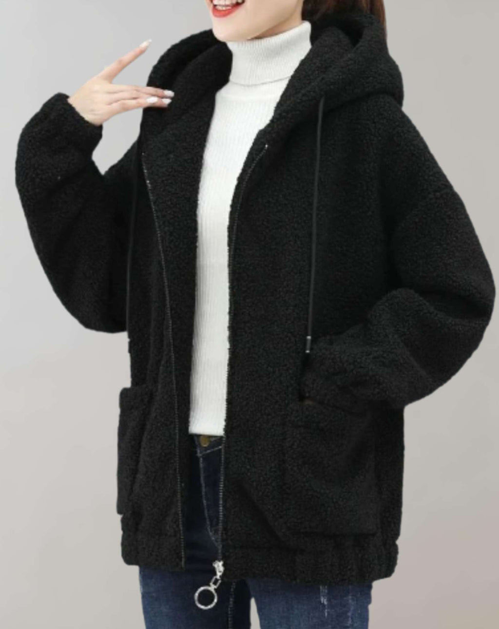 JO | Comfortable plush jacket for women