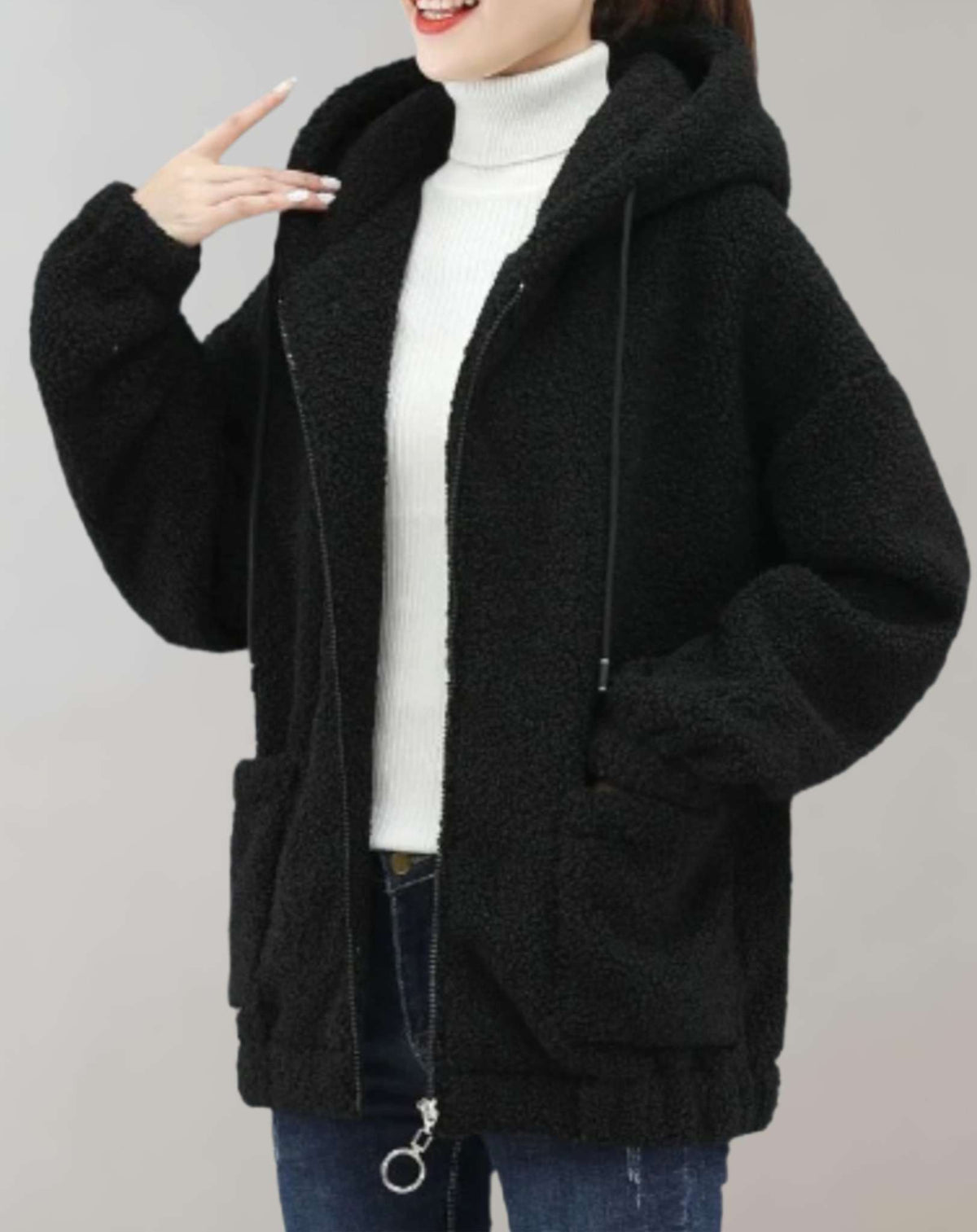 JO | Comfortable plush jacket for women