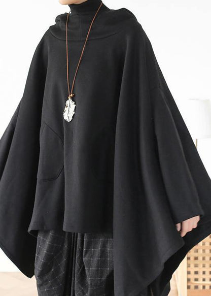 Irregular Gray Pullover Loose Large Size Cotton Sweater Coat Personalized Knitted Top