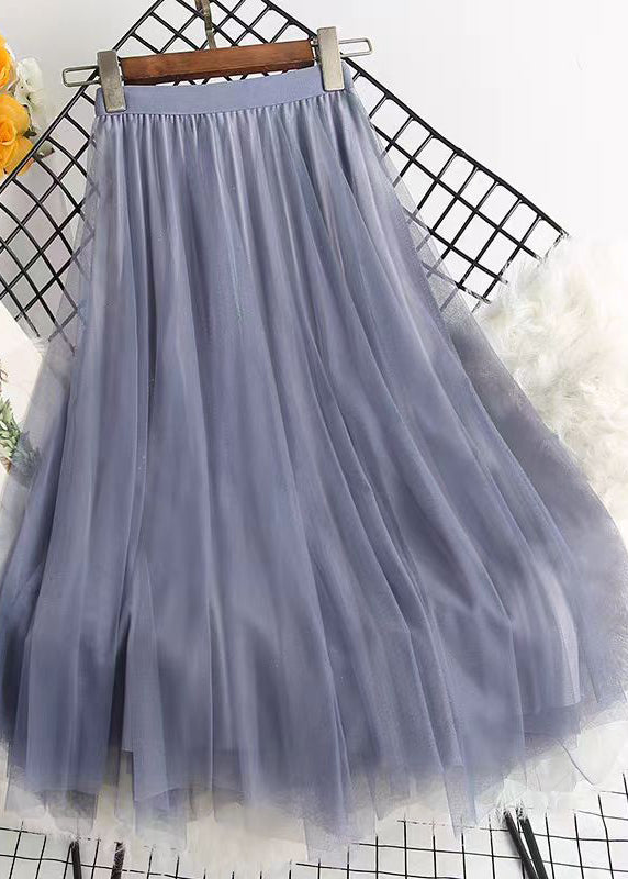 Italian Black Sequins Wear on Both Sides Asymmetrical Tulle Skirts Spring