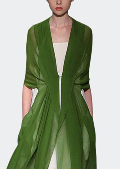 Italian Brown Silk Dress Long Sleeves