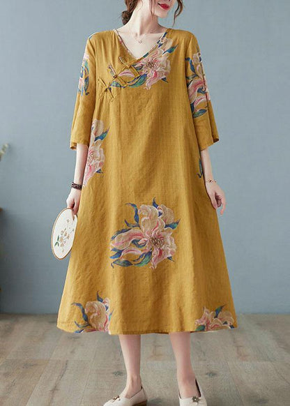 Italian Grey Asymmetrical Design Button Summer a Line Half Sleeve Vacation Dresses