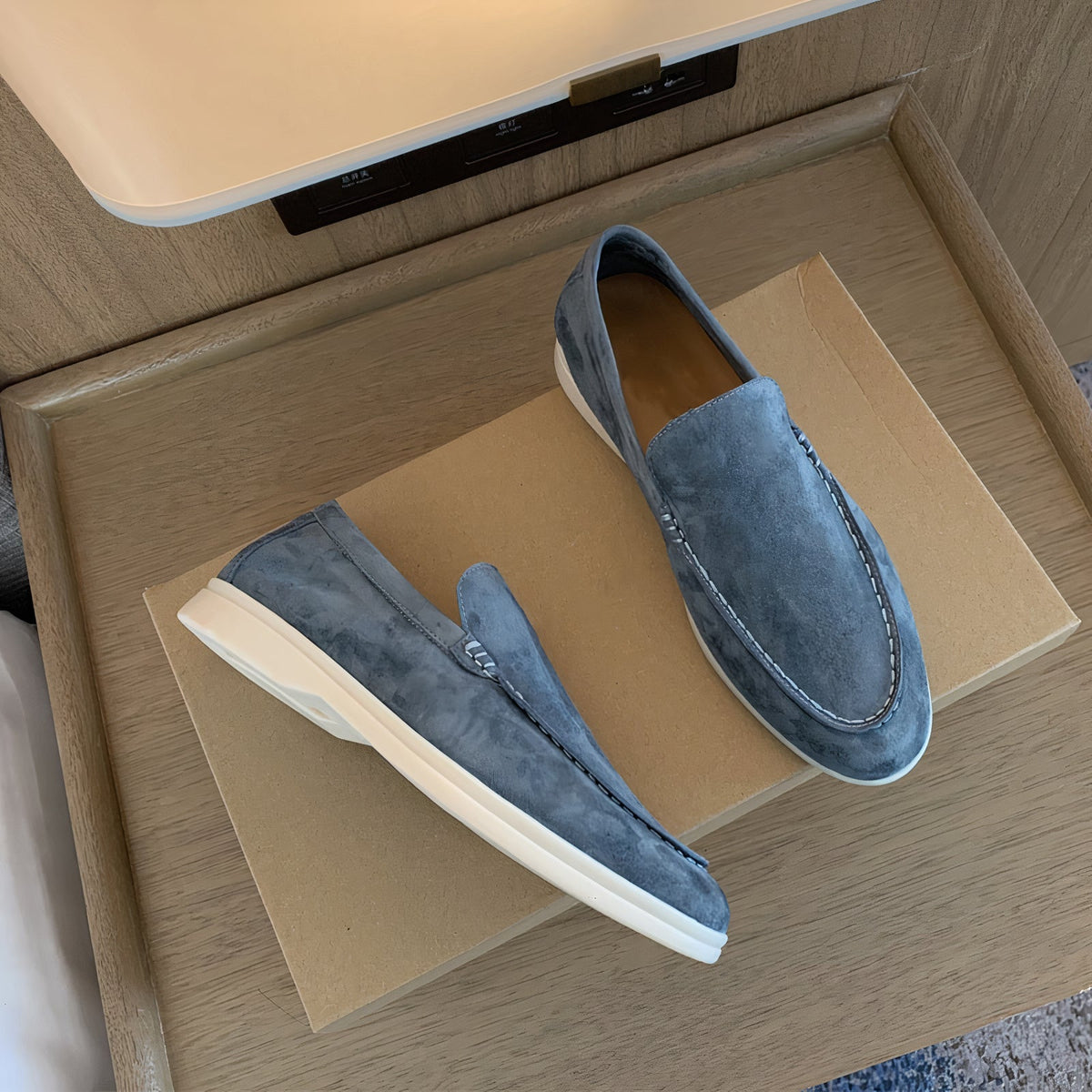 KS | Men's casual shoes suede loafer slip on