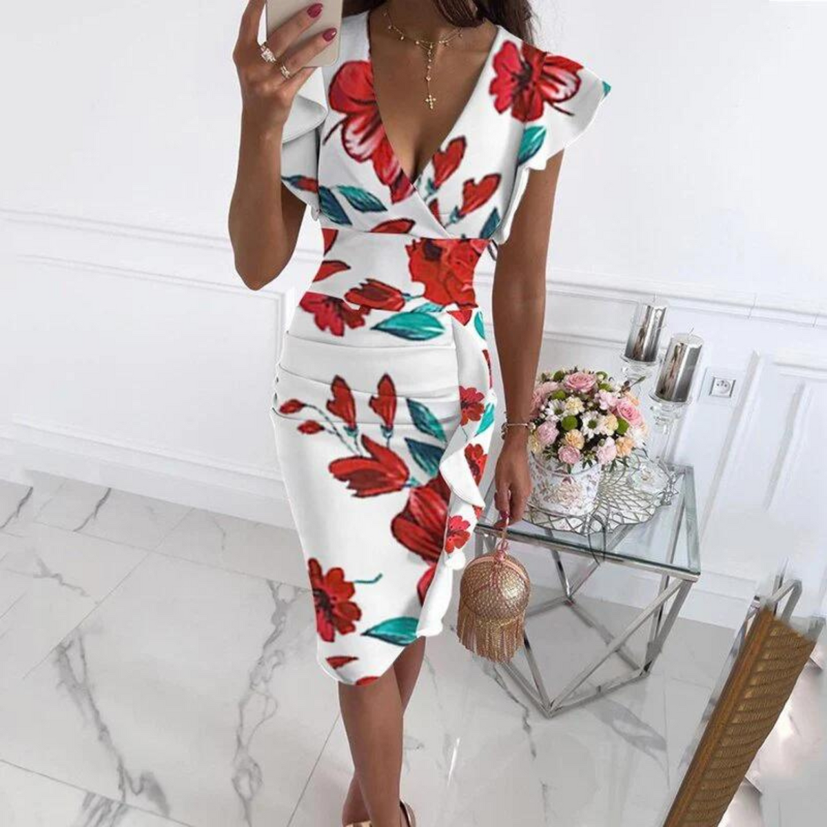 KS | Elegant midi dress for the summer