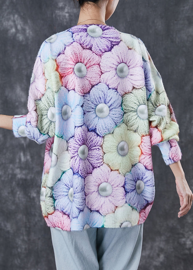 Modern Multicolour Thick Knit Sweater Tops Winter