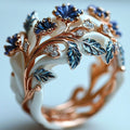 Exotic Enamel Golden Ring