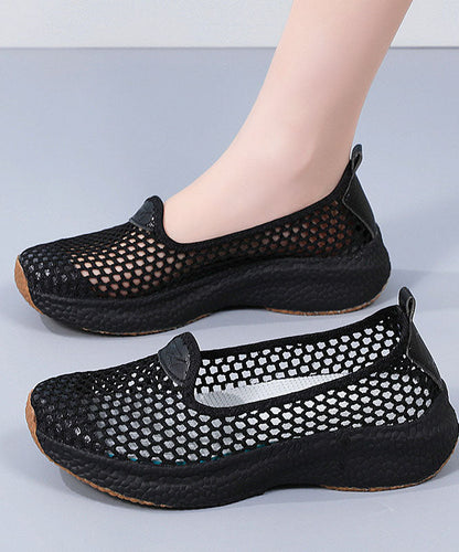 New Multicolor Splicing Breathable Mesh Flat Shoes for