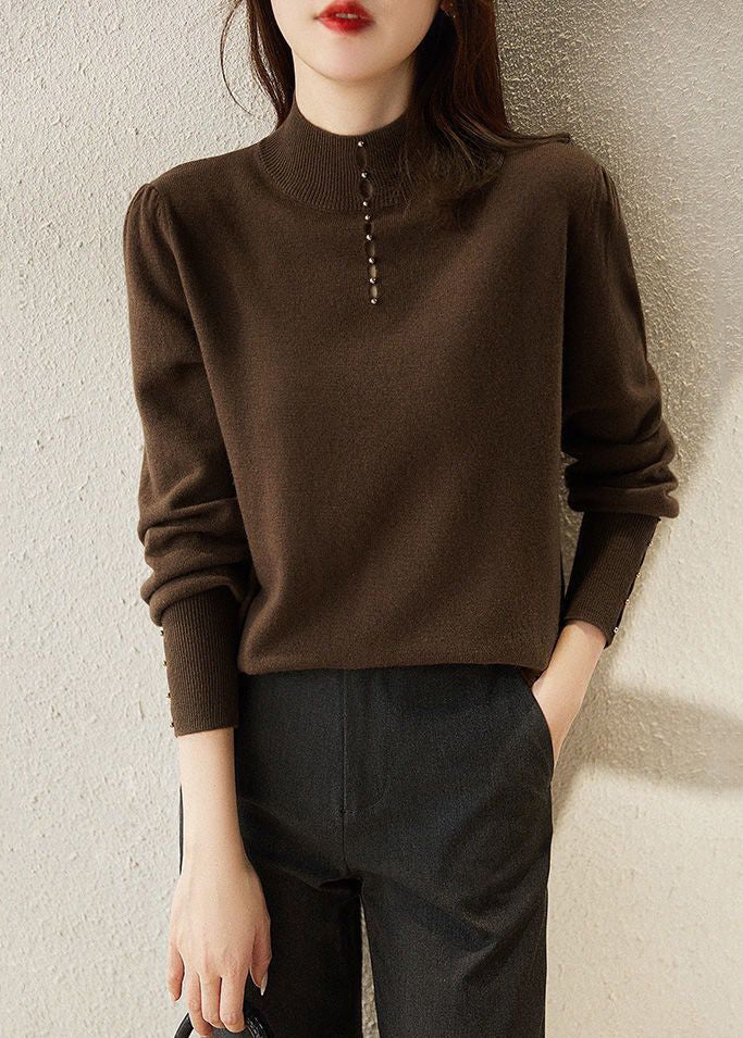 New Red Hollow Out Wool Knit Sweater Spring