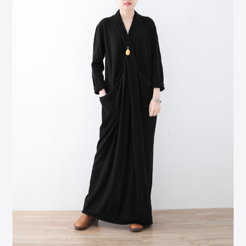 New Burgundy Sweater Dresses Plussize Pullover Asymmetric Winter Dress