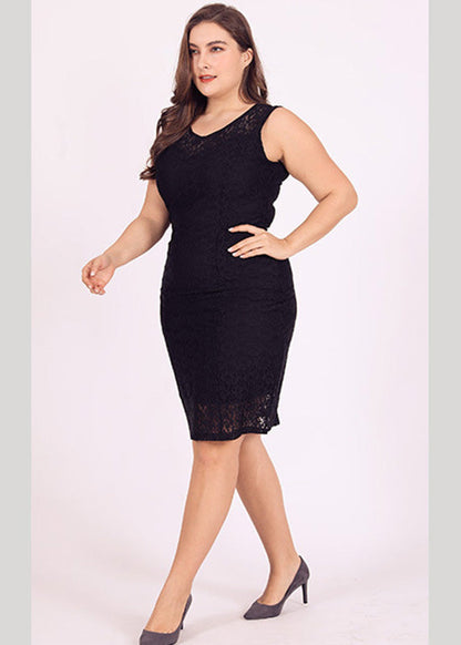 Novelty Mulberry O-neck Lace Mid Dresses Summer