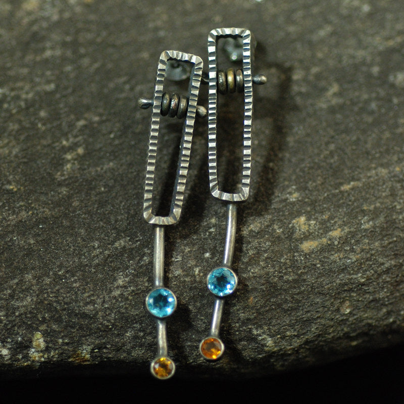 Vintage Handmade Silver Earring