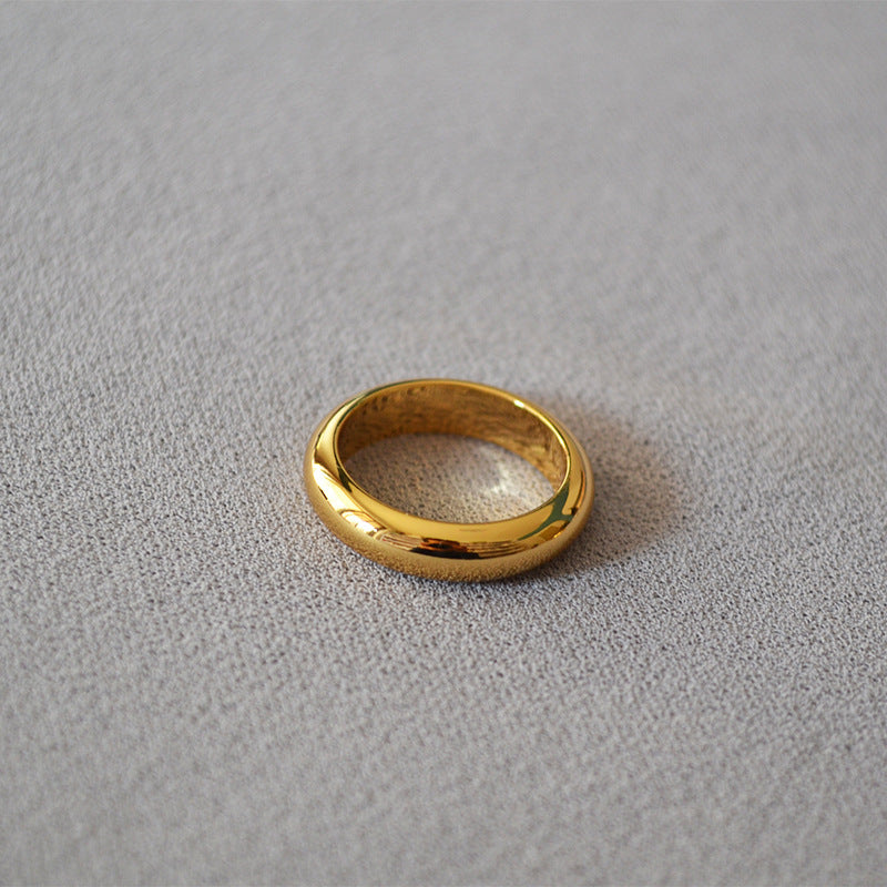 Delicate Artisan Gold Ring