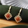 Delicate Artisan Gold Earring