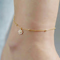 Delicate Artisan Gold Anklet