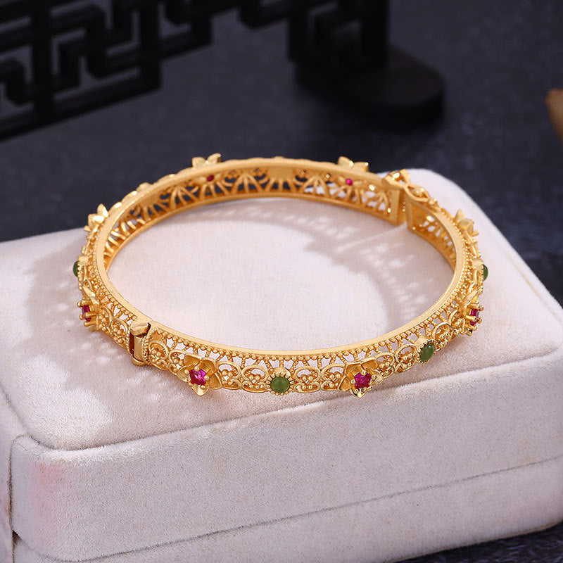 Delicate Artisan Gold Bracelet