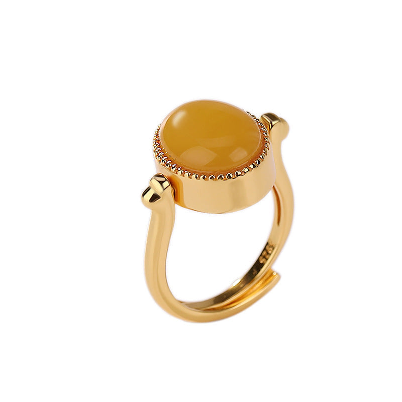 Delicate Artisan Gold Ring