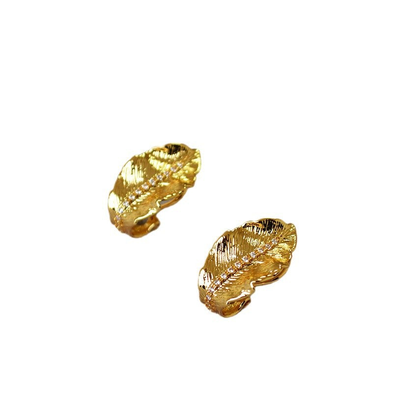 Delicate Artisan Gold Earring