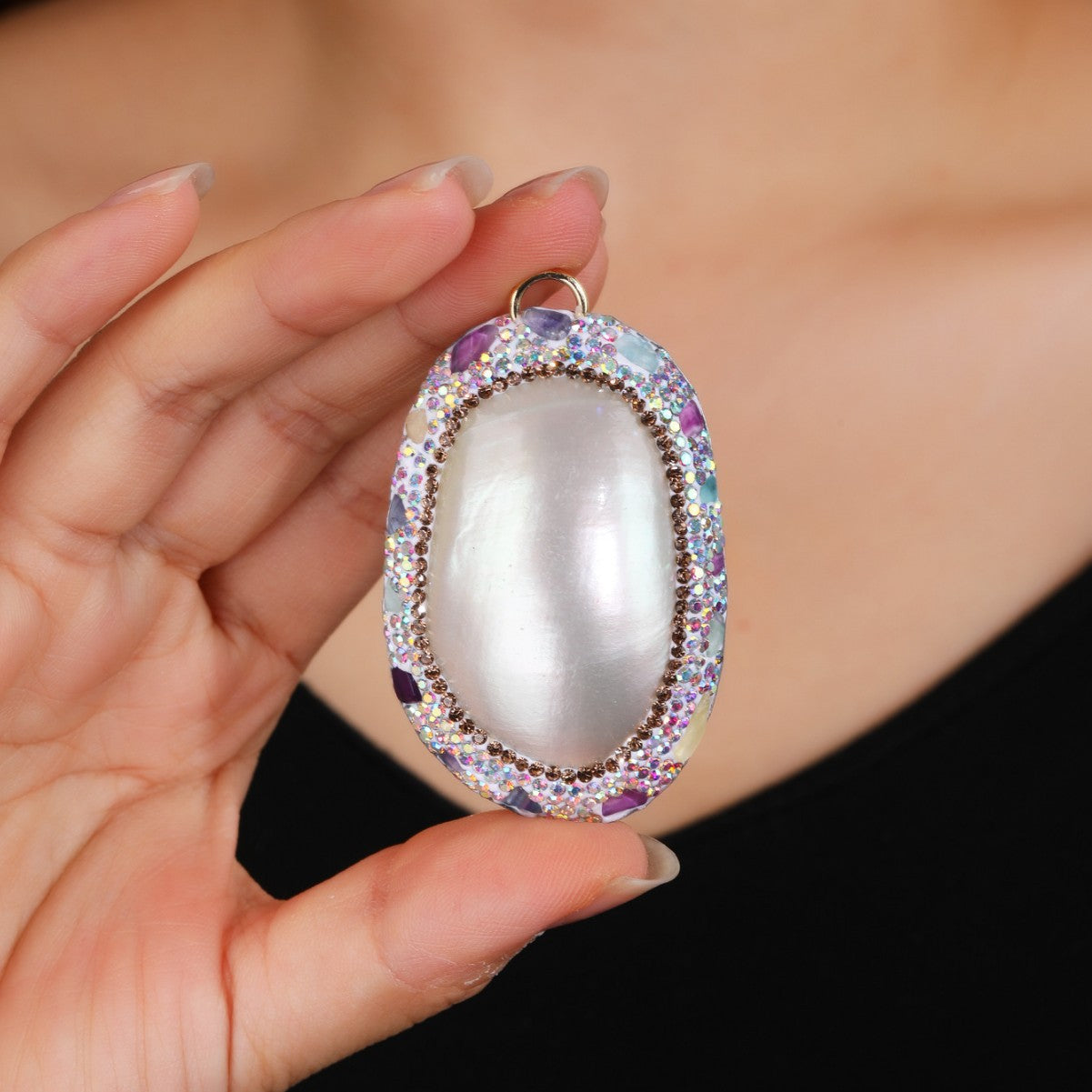 Delicate Artisan Gold Pendant