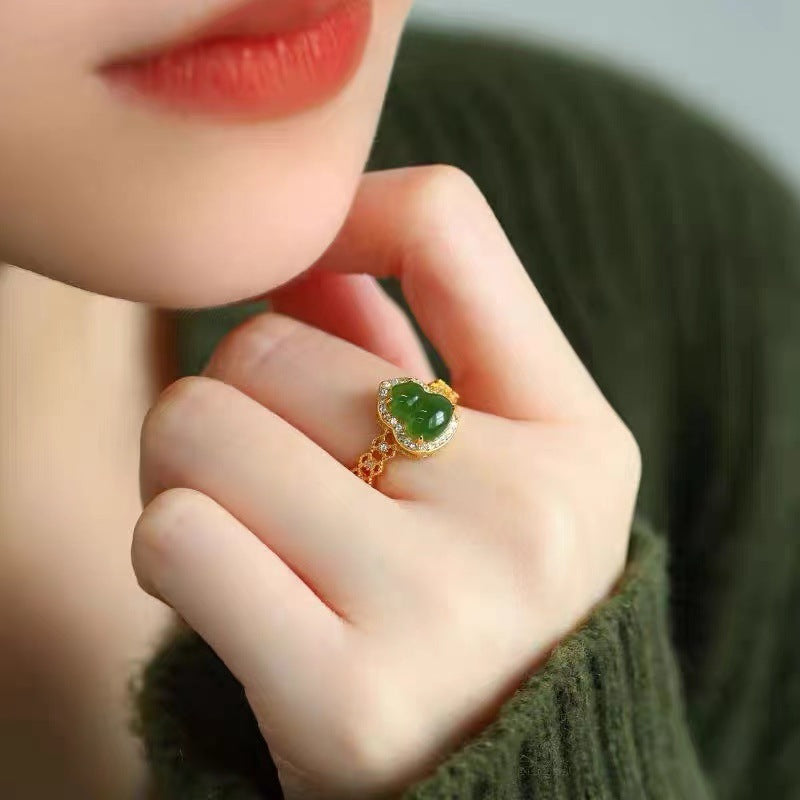 Delicate Artisan Gold Ring