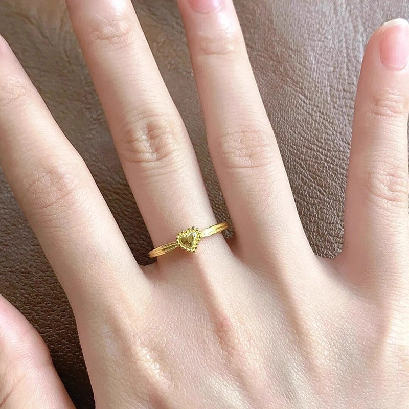 Delicate Artisan Gold Ring