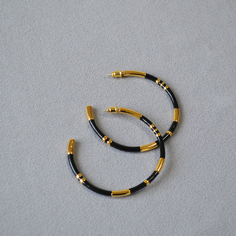 Vintage Handmade Gold Earring