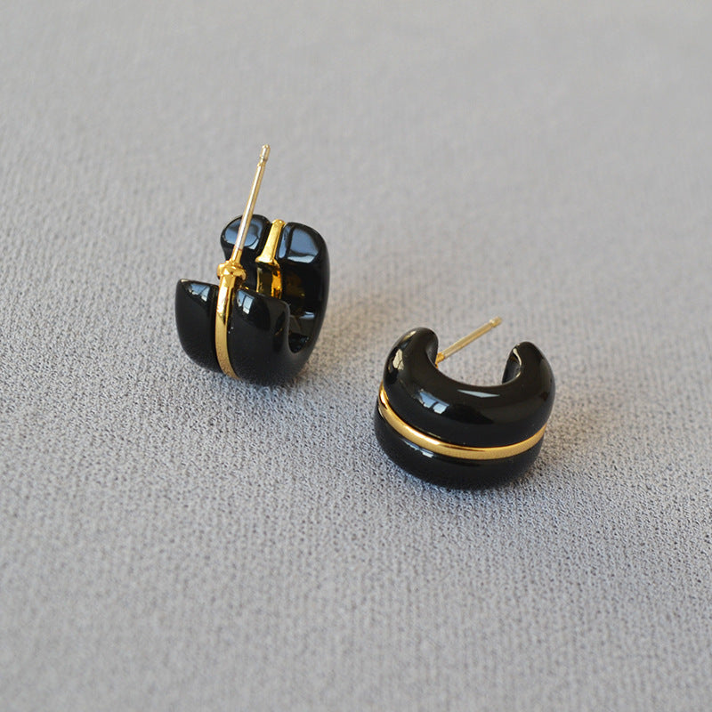 Delicate Artisan Gold Earring