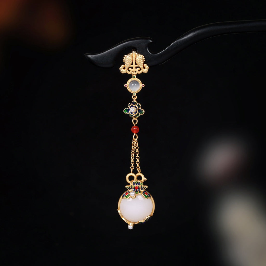 Delicate Artisan Gold Pendant
