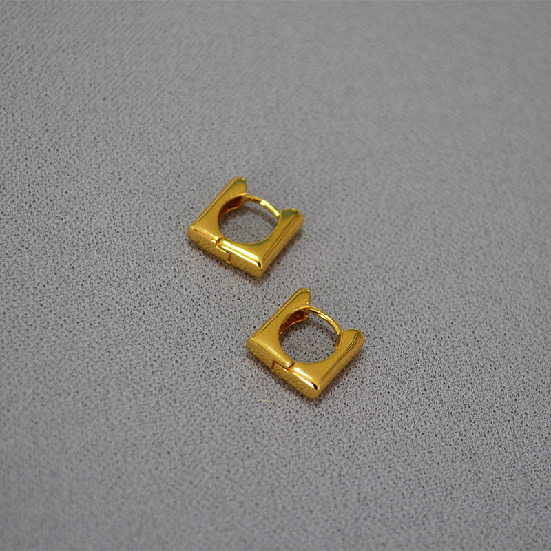 Vintage Handmade Gold Earring