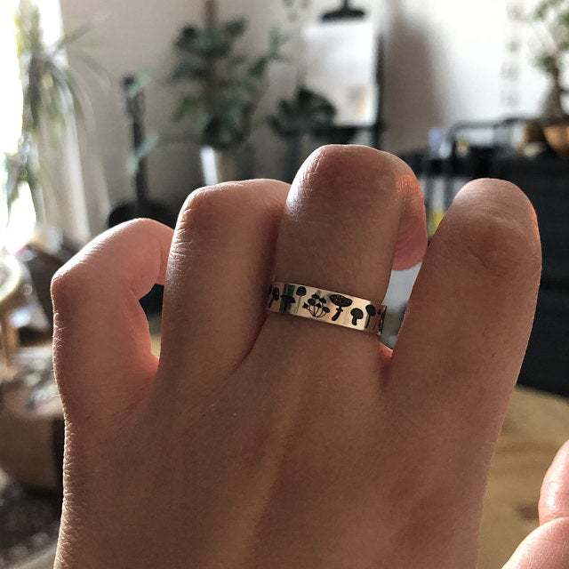 Delicate Artisan Silver Ring