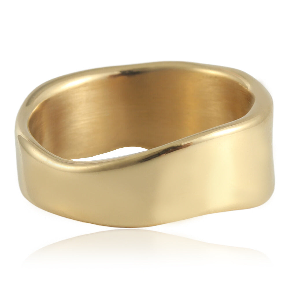 Delicate Artisan Gold Ring