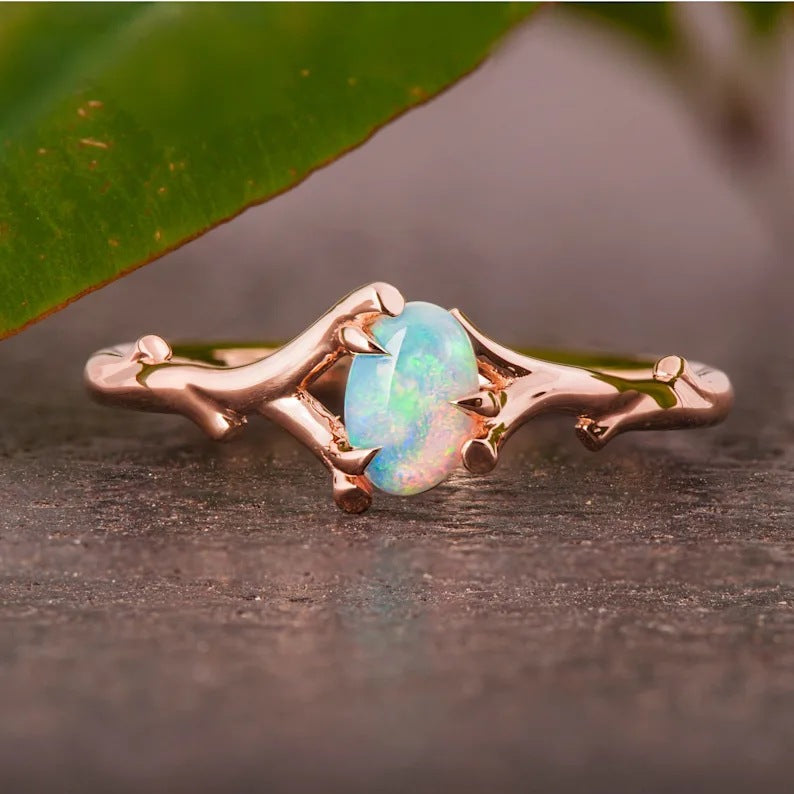 Delicate Artisan Gold Ring