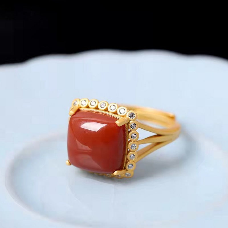 Delicate Artisan Gold Ring