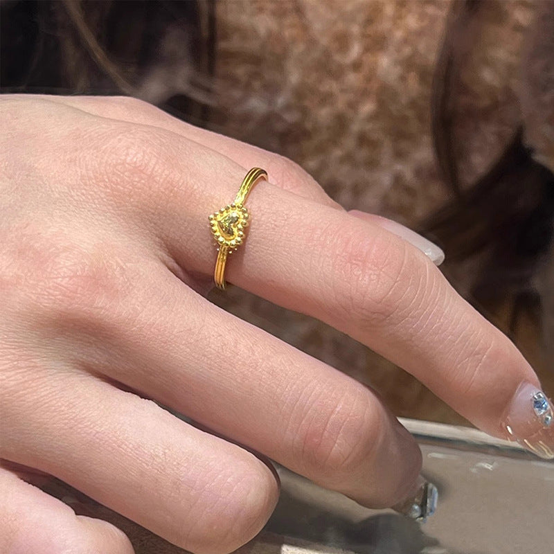 Delicate Artisan Gold Ring
