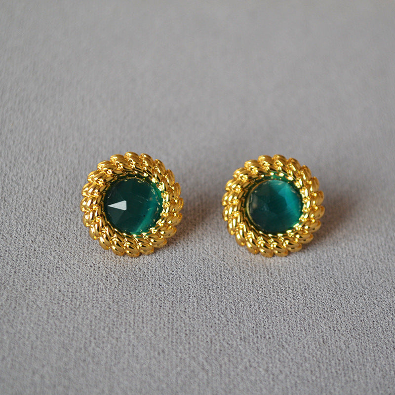 Vintage Handmade Gold Earring