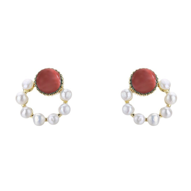 Delicate Artisan Pearl Earring