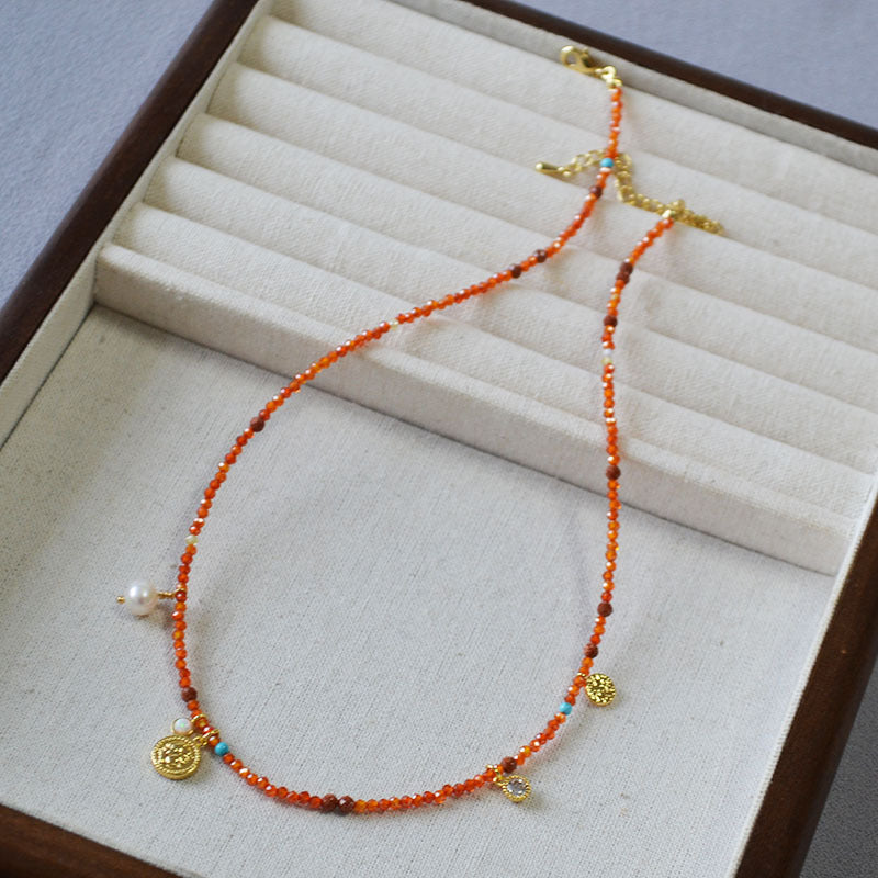 Vintage Handmade Gold Necklace